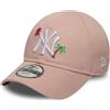 New Era Berretto per bambini MLB 9FORTY Summer Icon New York Yankees, rosa pastello, 2-4 anni