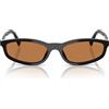 Miu Miu Occhiali da Sole MUA06S 16K10I Nero/Marrone Donna 54/17/140