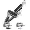 Ergo Office ER-446 Supporto universale doppio per 2 monitor 17-35 molla a gas 15kg, VESA 75x75 / 100x100 Dua braccia indipendenti