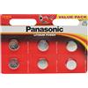 Panasonic CR2032, Pile al Litio, 3 V, Conf. 6 Pezzi