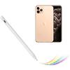 Bbata Penna stilo attiva per iPhone 11/12/13/14/15 Pro Max, matita elettronica compatibile con iPhone 11/12/13/14/15 Pro Max, ottima per schizzi e appunti, bianca