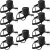 Retevis HK001 - Microfono con altoparlante a 2 pin, per radio bidirezionali Arcshell AR-5 Baofeng UV-5R BF-888S Retevis H-777 RT21 RT22 RT27, confezione da 10, colore: Nero
