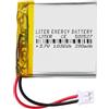 Liter energy battery Batteria 502527 LiPo 3.7V 280mAh 1.036Wh Ricaricabile Connettore PH2.0 (JST-PHR-02) Tipo B Litio: Assicurarsi che la polarità del dispositivo corrisponda 29x25x5mm (PH2|280mAh|502527)