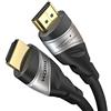KabelDirekt - Cavo HDMI 10K & 8K, HDMI 2.1 b - Certificato, sviluppato in Germania - 2 m (Cavo 2.1 Ultra High Speed, per PC e console come PS5 e XBO, monitor e TV - nero/argento)