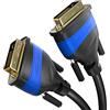 KabelDirekt - Cavo DVI Dual Link - con nucleo di ferrite per una trasmissione del segnale priva di interferenze - 3m (cavo monitor digitale DVI-D/24+1, fino a 2560×1600 a 60Hz o Full HD/1080p)