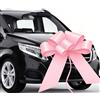 Avagiaforu Fiocco Gigante per Auto, Fiocco per Auto Grande, Grande Fiocco per Auto, Fiocco Rosso Regalo Grande, Gigante Fiocchi Automontante Riutilizzabile per Auto, Bici, Natale (Rosa)