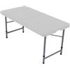 Home Vida Tavolo pieghevole da 1,2 m, resistente, extra resistente, per campeggio, buffet, matrimoni, mercatino, festa in giardino, festa, bagagliaio, cavalletto da picnic, interno ed esterno, pieghevole