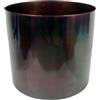 Leaf Vaso per Piante in Metallo, 20 x 18 cm, Colore: Nero, Arcobaleno, 18 cm