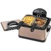 Does not apply XL Friggitrice, Friggitrace Ad Olio Con 3 Cestelli per Friggere, Con Tecnologia