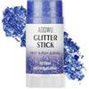 AOOWU Gel Glitter per Viso e Corpo, Body Glitter Gel, Trucco per Carnevale, Chunky Glitter Decorazione per Musica, Festival, in Maschera(Grandi-ZLG52)