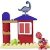 Big-Bloxx - Dino Ranch Clubhouse con Dino Blitz - Blocchi da costruzione (13 pezzi) per piccola clubhouse con figura di dinosauro, pietre da gioco per bambini dai 18 mesi ai 5 anni