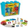 LEGO Scatola di mattoni classica, vibrante e creativa, giocattolo sensoriale per bambini, set di costruzione creativo con unicorno, skateboard, chitarra, aereo e altro, regalo di compleanno per
