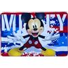 CARTOON Tappeto da camera Topolino Disney per bambini tappeto gioco antiscivolo tessuto in microfibra 80 x 120 cm