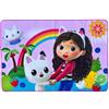 CARTOON Tappeto da camera Gabby's Dollhouse per bambini tappeto gioco antiscivolo tessuto in microfibra 80 x 120 cm