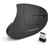Esperanza Mouse Esperanza Corvus Wireless Vertical 1600dpi Nero [EM133]