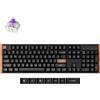 Keychron Tastiera K10 HE USB RF Wireless Bluetooth RGB con interrutore magnetico DE Nero Legno [K10H-F1-DE]