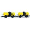 RIVAROSSI HR6708 DUE carri cisterna Uh livrea "Eni" FS giallo/nero senza garitta