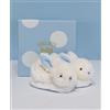 Doudou et Compagnie Set regalo Doudou - Set di scarpine con sonagli coniglio blu 0-6 mesi