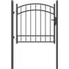 vidaXL Cancello per recinzione EMMEN 100 x 100 cm, Sicurezza per Giardino e Terrazza, Cancello in Acciaio Moderno, Barriera Resistente, Montaggio Facile
