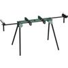 HOMCOM Supporto per Troncatrice con Rulli Estensibili Massimo 150 kg Verde