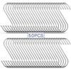 FWEEK 50 ganci a S da 11 cm, ganci a S in acciaio inox, Heavy Duty acciaio inox a forma di S, portata fino a 25 kg, gancio in metallo modellato a S per cucina, bagno e camera da letto