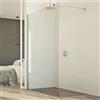 Idralite Parete doccia 80 CM in vetro trasparente 8mm mod. Walk in Lato H198
