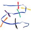Topiky Corda da Passeggio per Bambini, Corda da Passeggio Colorata per Bambini dell'Asilo Nido, Corde da di Sicurezza per per Asilo Nido con 12 Manici Colorati