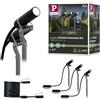 Paulmann 94156 Plug & Shine Spot Plantini Set di completamento 3000K 24V Antracite Alluminio 94156 Lampada da esterno Illuminazione a faretto Illuminazione da giardino