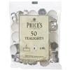 Price's Prices Candele Non Profumati, 50 pezzi, Bianco