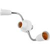 CANNXI 360 gradi regolabile 3/4/5/6 in 1 E27 Splitter Socket Adapter E27 lampadine LED standard regolabile per ufficio corridoio