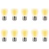 Wisdom Confezione da 10 Lampadine Led per catena di luci E27 ST45 2W Bianco caldo 2200K Wisdom
