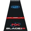 WINMAU PRO Zone Precision PVC Tappetino per Freccette con Linea oche rialzata Integrata - Lunghezza Intera - Design Nero Elegante - Accessori Professionali per Freccette