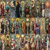 kaensc Set di 30 segnalibri estetici in vetro colorato, tarocchi, astrologia, cavallerista, segnalibro di carta, segnalibri artistici vintage, per leggere gli amanti dei libri, insegnanti, studenti, donne e