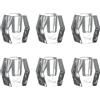 Cereria Di Giorgio - Set da 6 Porta Candele Esagonale in Vetro Trasparente - Larghezza 5.3 cm Altezza 5.5 cm Profondità 3.6 cm - Ideale per la Decorazione di Case ed Eventi