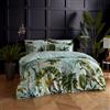 Paoletti Forsteriana Palms Set Copripiumino - Reversibile Acquerello Tropicale Giungla Palma Biancheria Da Letto Di Lusso (Multicolore - Super King - 260x220cm)