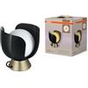 OSRAM Lampada da tavolo Decor Corolle E14, metallo e vetro, cavo tessile, lampadine sostituibili, stile retrò, nero