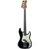 EKO GUITARS - Basso Elettrico PJ‑300, Corpo Pioppo, Manico Acero, Tastiera Laurel, Pickup JB + PJ, Ponte Vintage, 21 Tasti, Colore Nero
