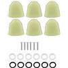VBESTLIFE 6 Pezzi/Set Pulsanti acrilici per Chitarra di pioli per accordatore Teste per Macchine per Accessori Musicali per Chitarra