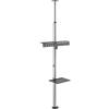 LINK LKBR61 - Asta Supporto Pavimento-Soffitto per TV/Monitor 37-70 - Con Ripiano, Regolabile e Stabile, Compatibile con Monitor e TV LED/LCD
