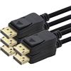 1aTTack.de 5 x 4K Displayport 1.2 DP nero da 1,2 m, trasmette segnali audio e video digitali con una risoluzione fino a 4K (60 HZ), compatibile verso il basso con 1.1