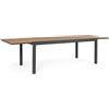Andrea Bizzotto Tavolo Allungabile Elias 200-300 x 95 cm in Alluminio Antracite