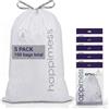 happimess Sacchetti della spazzatura con coulisse, da 8 galloni (30 l), trasparenti, resistenti, per cucina e casa, confezione da 100 (5 confezioni da 20 fodere) HPM3000A-C-5SET