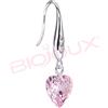 SANICO SRL BJT722 ORECCHINI ROSA HEART STAINLESS STEEL