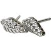 SANICO SRL BJT241 ORECCHINI FEATHER ST STAINLESS STEEL