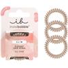 Invisibobble elastici per capelli Bronze Me Pretty Slim x3 - Elastici per capelli a spirale per donne e uomini - Non lasciano i segni - Forte tenuta