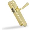 Amig - Set di Maniglie in Acciaio - Modello 252 - Misura: 250 x 40 mm - Quadrato 8 mm - Finitura: Ottone Verniciato