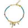 LUXURY MILANO Bracciale simboli i in argento e spinelli