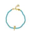LUXURY MILANO Bracciale simboli i in argento e turchese