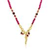LUXURY MILANO Collana simboli in argento con cornetto