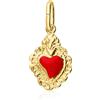 LUXURY MILANO Charm simboli in argento cuore sacro